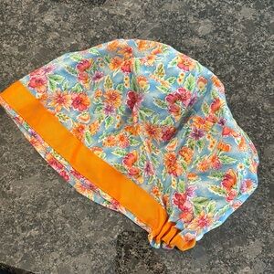 Colorful floral scrub hat